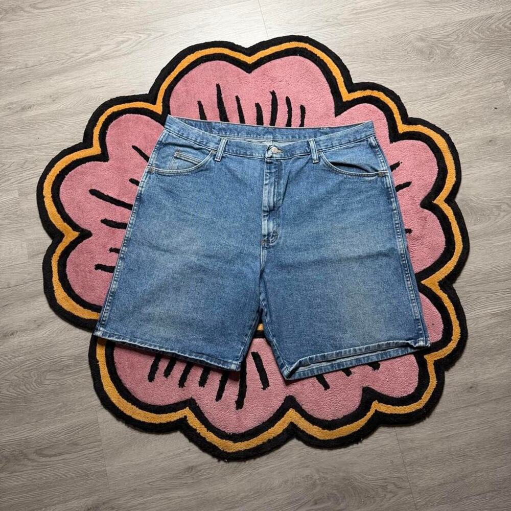 Vintage Y2K Wrangler Originals Denim Jean Shorts Jorts Size 38 Blue